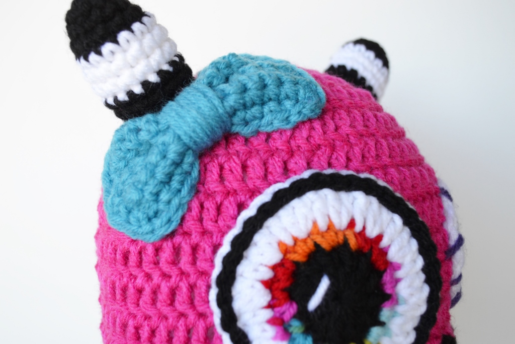 Crochet monster hat sales